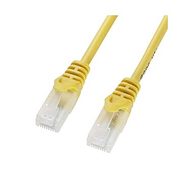まとめサンワサプライ ツメ折れ防止CAT5eLANケーブル イエロー 3.0m LA-Y5TS-03Y 1本×5セット