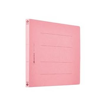 (業務用20セット) フラットファイル/紙バインダー 【A4/2穴 10冊入り】 ヨコ型 桃 D018J-PK