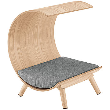 ペット用ベッド カバーリング 専用マットレス 屋根付き 天然木