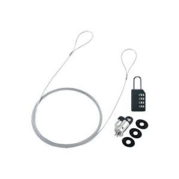 （まとめ）サンワサプライ セキュリティワイヤーロック SL-60【×3セット】