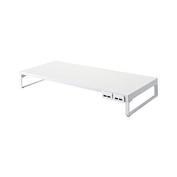 LIHIT LAB 机上台 幅509mm USB3.0ハブ付 白