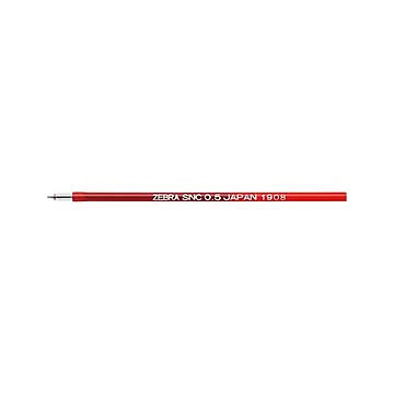 （まとめ） ゼブラ 油性ボールペン 専用替芯 0.5mm 赤 SNC-0.5芯 【×50セット】