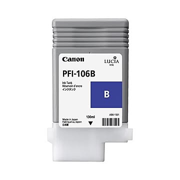 （まとめ） キヤノン Canon インクタンク PFI-106 顔料ブルー 130ml 6629B001 1個 【×6セット】