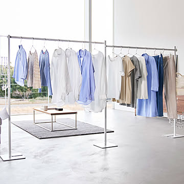 折り畳み室内物干し　タワー　2連