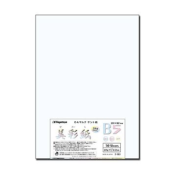 (まとめ) 長門屋商店 OAマルチケント紙 美彩紙 B5 ナ-961 1パック（50枚）  【×10セット】