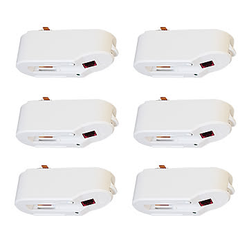 赤外線ダクトレール用変換プラグ リモコン 6個セット JZ003-6 光ノ屋照明