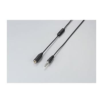 （まとめ）エレコム TV用ボリューム付ヘッドホン延長コード EHP-TVE0150BK【×5セット】