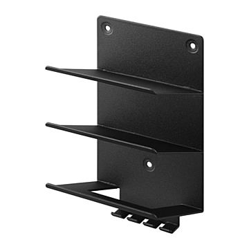 tower タワー (山崎実業) ウォールモバイル充電＆収納ラック 3段 石こうボード壁対応 Wall-Mounted Three-Tier Charging & Storage Rack