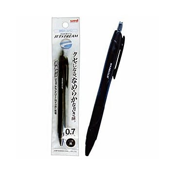 三菱 クセになる滑らかジェットストリーム0.7黒 10個セット 32-724