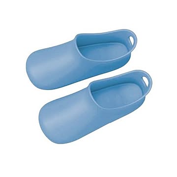 フリーサイズ 約24〜26cm ブルー バスブーツ お風呂スリッパ フッキング穴付き 収納簡単
