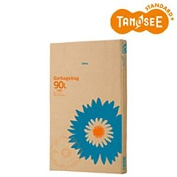 （まとめ）TANOSEE ゴミ袋 半透明 90L 110枚入×3箱