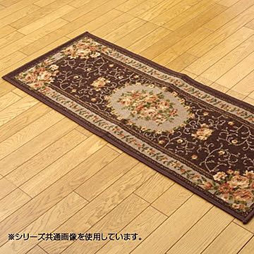 キッチンマット 『撥水キャンベル』 ブラウン 約44×240cm 5419039