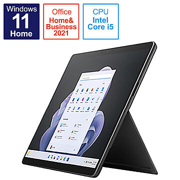 マイクロソフト Surface Pro 9 / Office H&B 2021 搭載 / 13インチ /第12世代 Core-i5 /8GB/256GB / グラファイト QEZ-00028