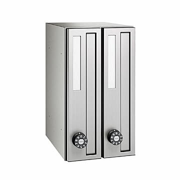ダイケン　ポスト　ポステック(R)　集合郵便受　CSP-121T-2D(前入れ前出し・2戸用・縦型)