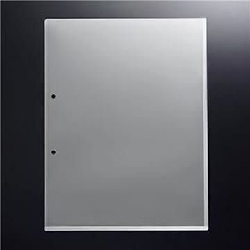 （まとめ） G-Aim 2穴ホルダー マチ付 A4タテ クリア YG-201 1パック（10枚） 【×10セット】
