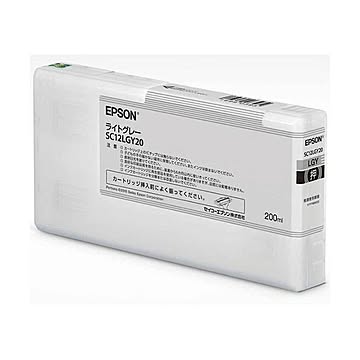 エプソン インクカートリッジ 200mlライトグレー SC12LGY20 1個