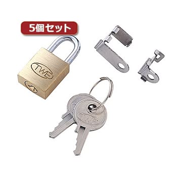 5個セット サンワサプライ LANケーブルロック SL-39X5