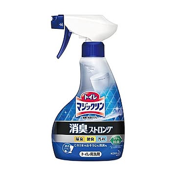 （まとめ）花王 トイレマジックリン消臭・洗浄スプレー 消臭ストロング 本体 400ml 1本【×10セット】