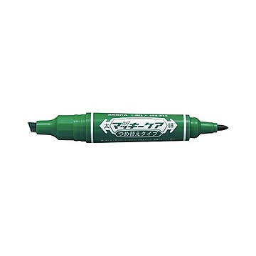 （まとめ） ゼブラ ハイマッキーケア つめ替えタイプ 緑 細字1.5〜2.0mm・太字6.0mm 【×30セット】