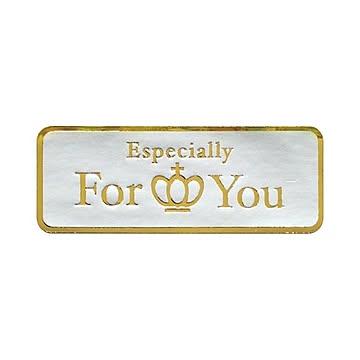 (まとめ) タカ印 アドテープ For You 王冠 タテ15×ヨコ40mm 21-90 1巻(500片) 【×10セット】