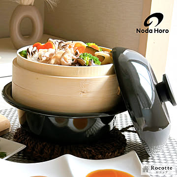 野田琺瑯 個々鍋 ココナベ せいろセット 小 19cm ホーロー 日本製 [選べるオプション]