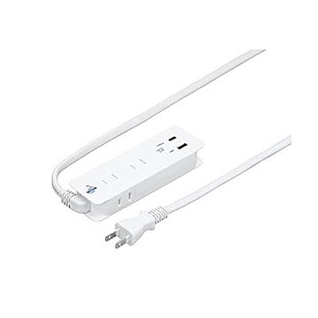5個セット YAZAWA 国内海外兼用3AC2USB3.4A1mタイプC付 VFC34A3AC1CX5