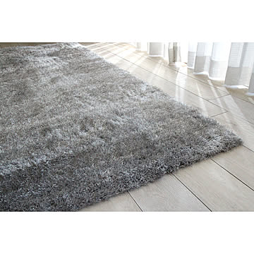 DoTheSpace シャギーラグ basic line 190×250cm シルバーグレー