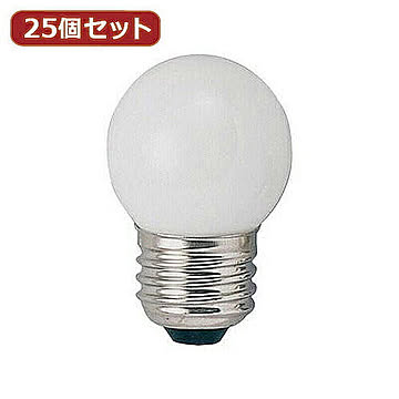 YAZAWA 25個セット ベビーボール球40WホワイトE26 G402640WX25 管理No. 4560352847020