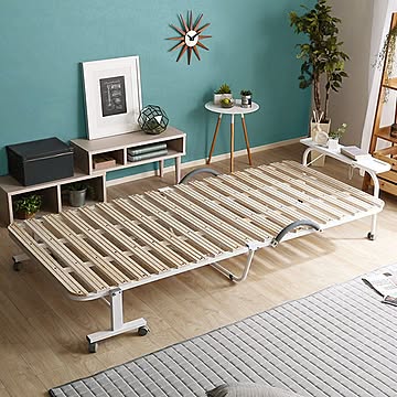 ホームテイスト Arche-アルシュ- 折りたたみすのこベッド 宮コンセント