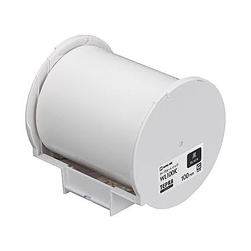 (まとめ）キングジム テプラ Grand テープカートリッジ 100mm 黒 WL100K 1個【×3セット】