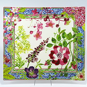 ジアン　ミルフルール　スクエアプレート29.5×26.5cm　1643CCCA　洋食器　フランス　ブランド