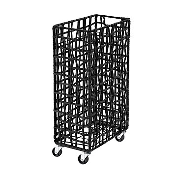 【BRID】FOLDING ROUGH KNIT LAUNDRY BASKET with CASTER 40L/SLIM 折り畳み式ラフニット ランドリーバスケット キャスター付40L