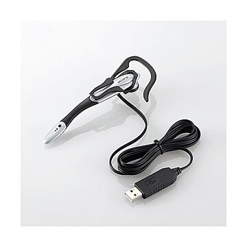 (まとめ)エレコム USBヘッドセット(イヤーフックタイプ) HS-EP13USV【×3セット】