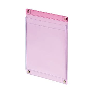 （まとめ） ライオン事務器 マグネットポケットソフトタイプ A5 W168×D11×H250mm 透明ピンク MP-C5 1個 ×5セット