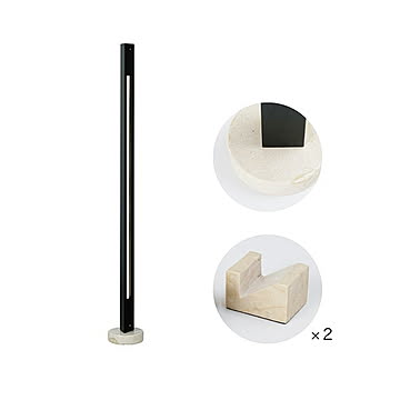 INTERFORM インターフォルム Trares トラレス LEDフロアランプ (LED内蔵) LT-4557 / 縦横兼用 2WAY フロアランプ スタンドライト フロア照明 スタンド照明