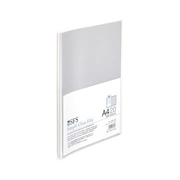 （まとめ） たんぽぽ A4クリアーファイル A4判タテ型（20ポケット） 109991030 クリアー 1冊入 【×20セット】