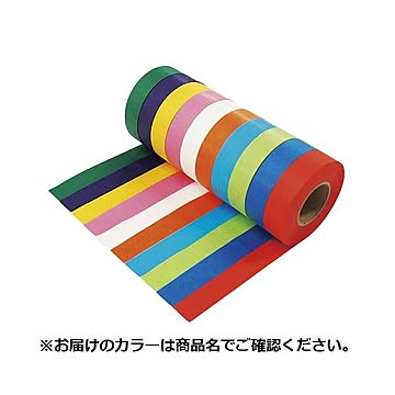 （まとめ） トーヨー 紙テープ 10個入 黄緑 【×5セット】