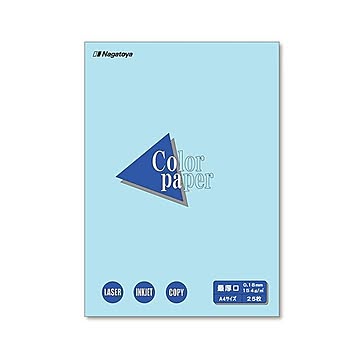 （まとめ）長門屋商店 Color Paper A4最厚口 空 ナ-3512 1冊(25枚) 【×20セット】