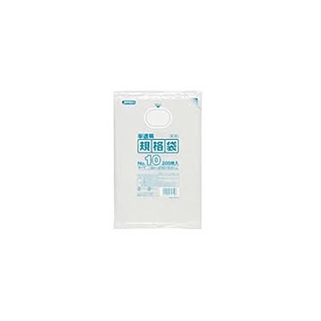 規格袋 10号200枚入01HD半透明 E10 （100袋×5ケース）合計500袋セット 38-407