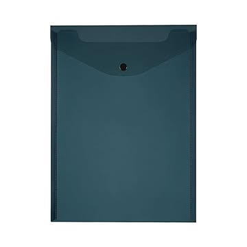 （まとめ）TANOSEE エンベロープ A4タテ ブラック 1セット（20枚：4枚×5パック）【×5セット】
