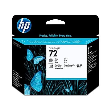 （まとめ） HP72 プリントヘッド グレー／フォトブラック C9380A 1個 【×3セット】