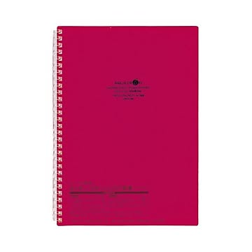 （まとめ） リヒトラブ AQUA DROPsツイストノート セミB5 29穴 B罫 30枚 赤 N-1608-3 1冊 ×30セット