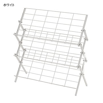 ラック 完成品 折りたたみ式 フォールディング シューズラック MIP-68 幅70x奥行27x高さ70cm 東谷