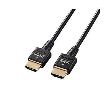 エレコム HDMIケーブル/HDMI2.1/ウルトラハイスピード/スリム/1.5m/ブラック DH-HD21ES15BK