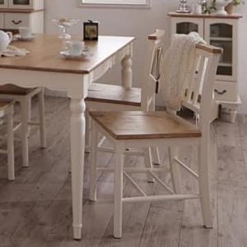 フレンチシャビーテイスト Lilium ダイニングチェア 2脚組