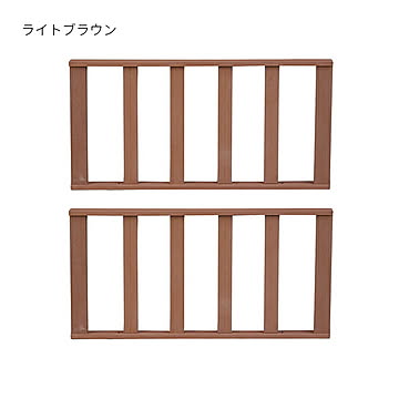 ストレートフェンス 2枚組 完成品 人工木ウッドデッキ エコフィール専用 PWDE-ST-2P 幅900x奥行50x高さ450mm 住まいスタイル