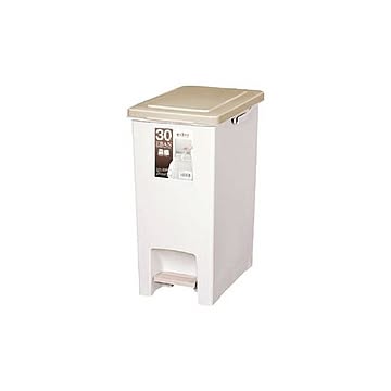 アスベル スリムペダルペール 30L ベージュ ×5セット