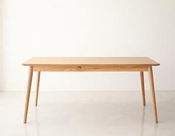 WOOD LAND 北欧スタイルソファダイニングテーブル 天然木 W160
