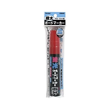 （まとめ） レイメイ藤井 ボードマーカー 蛍光 極太 4・9・15mm レッド 【×10セット】