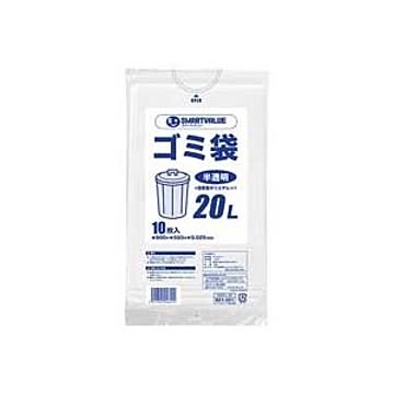 （まとめ）ジョインテックス ゴミ袋 LDD 半透明 20L 10枚 N209J-20【×50セット】